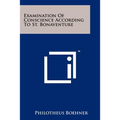 Examination Of Conscience According To St. Bonaventure