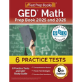GED Math Prep Book 2025 and 2026: 6 Practice Tests and GED Study Guide [8th Edition]