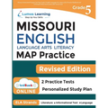 Missouri Assessment Program Test Prep: Grade 5 English Language Arts Literacy (ELA) Practice Workbook and Full-length Online Assessments: MAP Study Gu