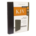 KJV, Deluxe Gift Bible, Imitation Leather, Black, Red Letter Edition