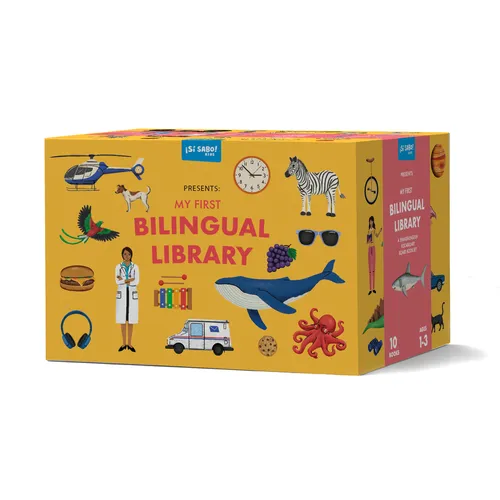 My First Bilingual Library: A Spanish-English Vocabulary Board Book Set of Colors, Numbers, Animals, Abcs, and More
