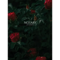 Notary Journal: Hardbound Public Record Book for Women, Logbook for Notarial Acts, 390 Entries, 8.5" x 11", Red Roses Cover