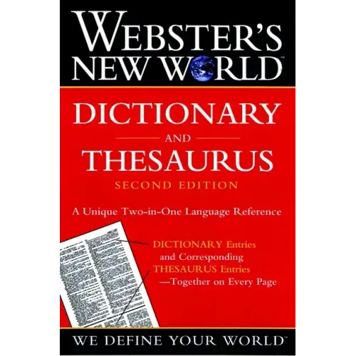 Webster's New World Dictionary and Thesaurus, 2nd Edition (Paper Edition)