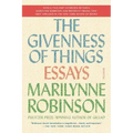 The Givenness of Things: Essays