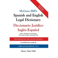 McGraw Hill's Spanish/English Legal Dict (Pb)