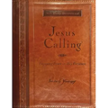 Jesus Calling, Large Text Brown Leathersoft, with Full Scriptures: Enjoying Peace in His Presence (a 365-Day Devotional)