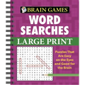 Brain Games - Word Searches - Large Print (Purple)