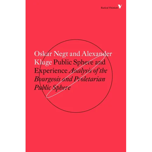 Public Sphere and Experience: Analysis of the Bourgeois and Proletarian Public Sphere
