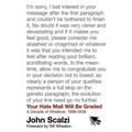 Your Hate Mail Will Be Graded