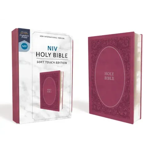 NIV, Holy Bible, Soft Touch Edition, Imitation Leather, Pink, Comfort Print