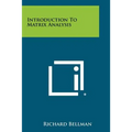 Introduction To Matrix Analysis