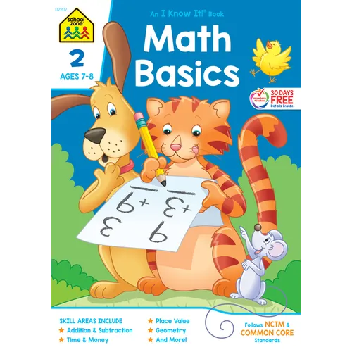 School Zone Math Basics Grade 2 Workbook