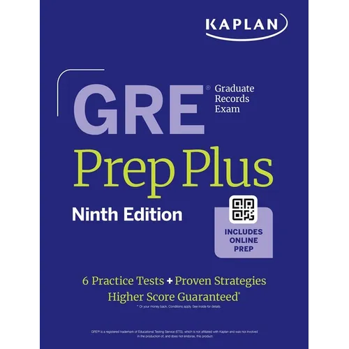 GRE Prep Plus, Ninth Edition (2026): Includes 6 Practice Tests, 1500+ Practice Questions + Online Access to a 500+ Question Bank, Video Tutorials, and - Paperback